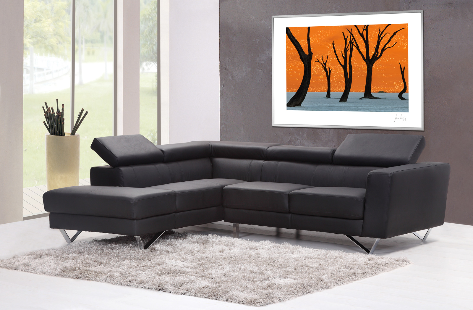 Lanting Ghost Trees Fine Print Living Room
