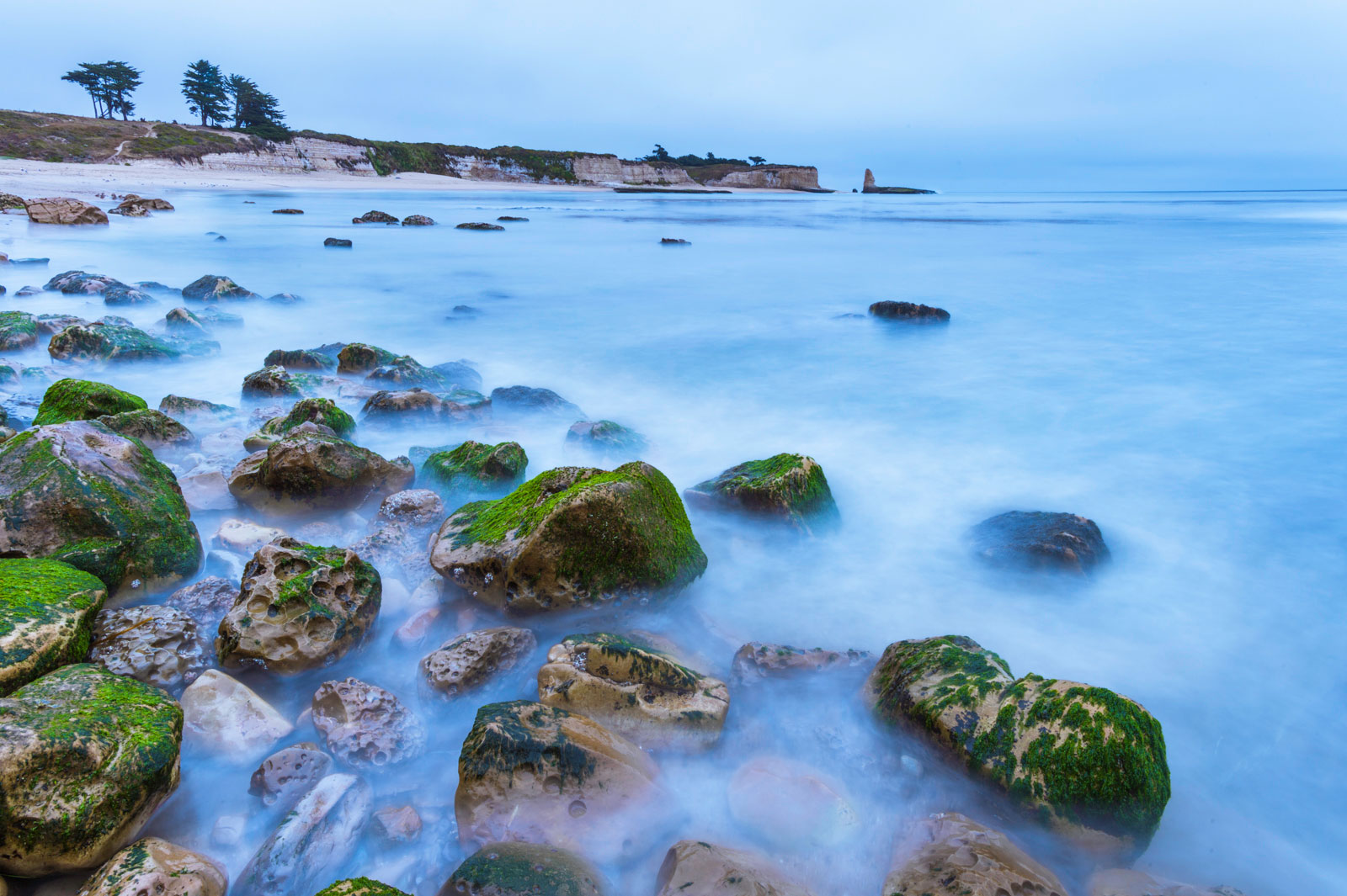 Rocks at tideline, Wilder Ranch State Park, Monterey Bay, California, USA